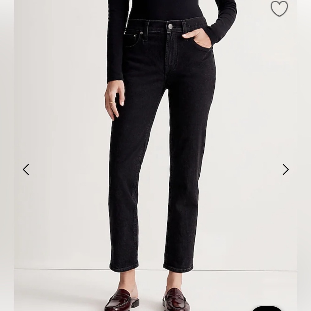 Women’s madewell midrise perfect vintage jean black 26